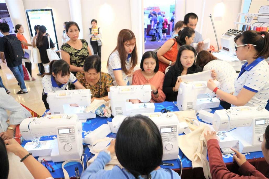 Brother Vietnamが展示したミシン