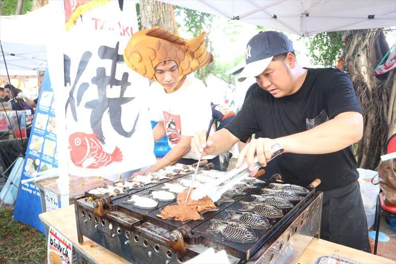 タイ焼き屋台の様子