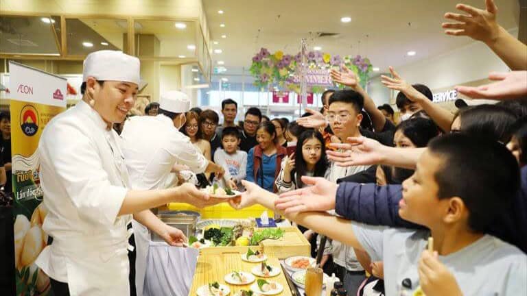 AABが担当したイオンベトナムでの日本食材PRイベント