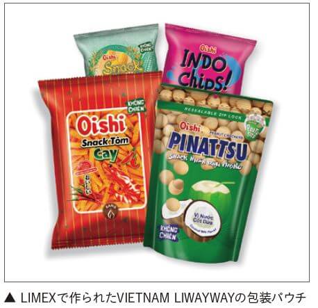 LIMEX製の包装パウチ