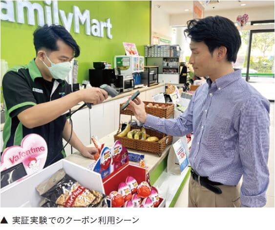 実証実験でのクーポン利用シーン
