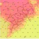 ベトナム南部の気温図