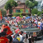 南部開放50周年記念パレードの様子
