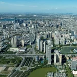 ハノイ市街の一角