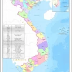省再編に伴う新しいベトナムの全国地図