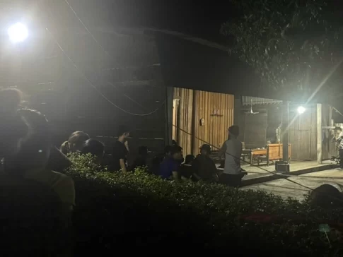 殺人現場の様子