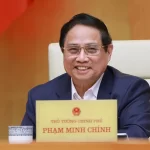 会議に出席したファン・ミン・チン首相