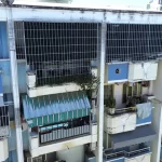 ニャチャン市内の「虎の檻」が設置された集合住宅