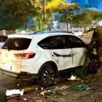 飲酒運転で事故を起こした車両