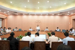 ハノイ市人民委員会による環境衛生対策会議