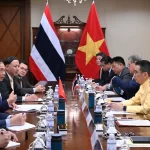 ベトナムとタイの外相会談の様子