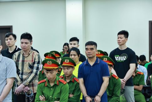 死刑判決を言い渡された被告人の様子