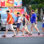 ホーチミン市を観光する外国人