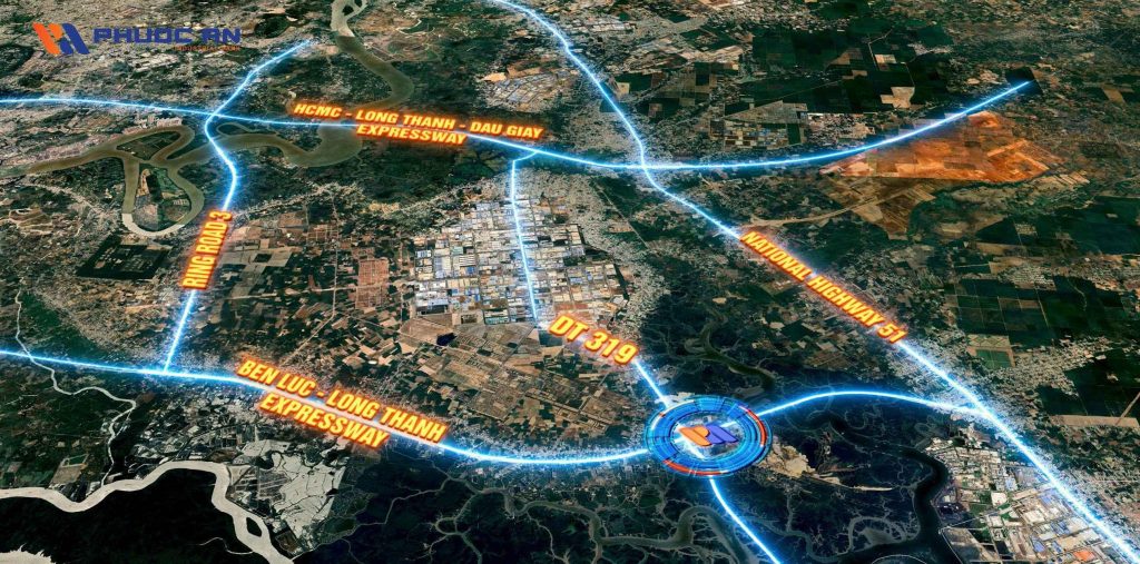フックアン工業団地の戦略的な立地を示す地図