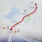 ザウザイ－タンフー高速道路の地図