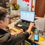 電子インボイスシステム設定の様子