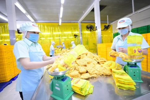 ベトナムの食品加工工場