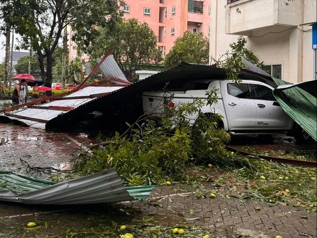 台風5号（カジキ）による被害の様子