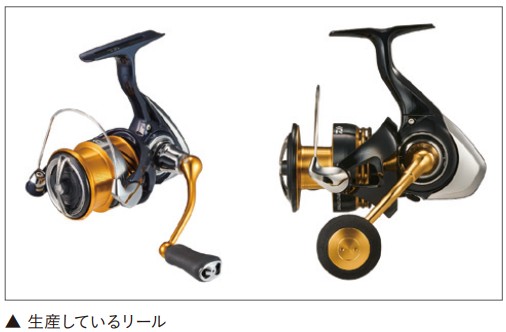 DAIWA VIETNAMの製造しているリール