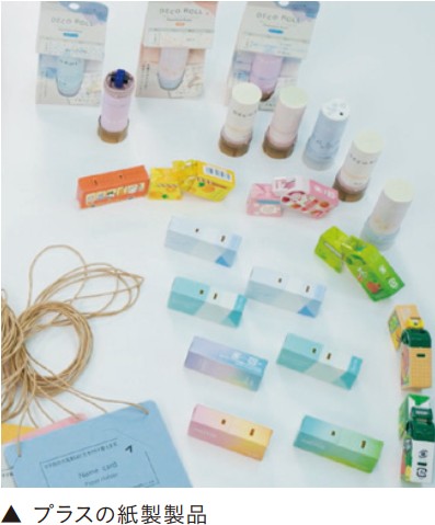 プラスの紙製製品