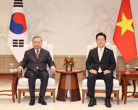 ベトナムのトー・ラム書記長と韓国の李在明大統領