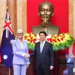 ベトナムのルオン・クオン国家主席とオーストラリアのサム・モスティン総督