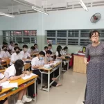 ホーチミン市内の学校の授業風景