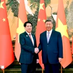 ベトナムのルオン・クオン国家主席と中国の習近平国家主席