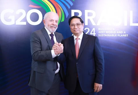 ベトナムのファン・ミン・チン首相とブラジルのルーラ・ダシルバ大統領