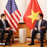 ベトナムのルオン・クオン国家主席と米国のマルコ・ルビオ国務長官