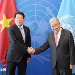 国連のアントニオ・グテーレス事務総長とベトナムのルオン・クオン国家主席