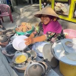 ローカル食を提供するベトナムの屋台