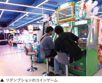リデンプションのコインゲームで遊ぶ人