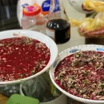 ベトナム北部の伝統料理ティエットカイン（生血のプディング）