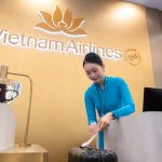 ベトナム航空のチェックインラウンジ