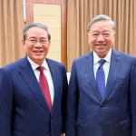 ベトナムのトー・ラム書記長と中国の李強首相