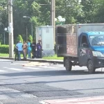 交通死亡事故現場の交差点