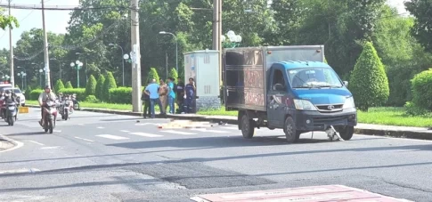 交通死亡事故現場の交差点