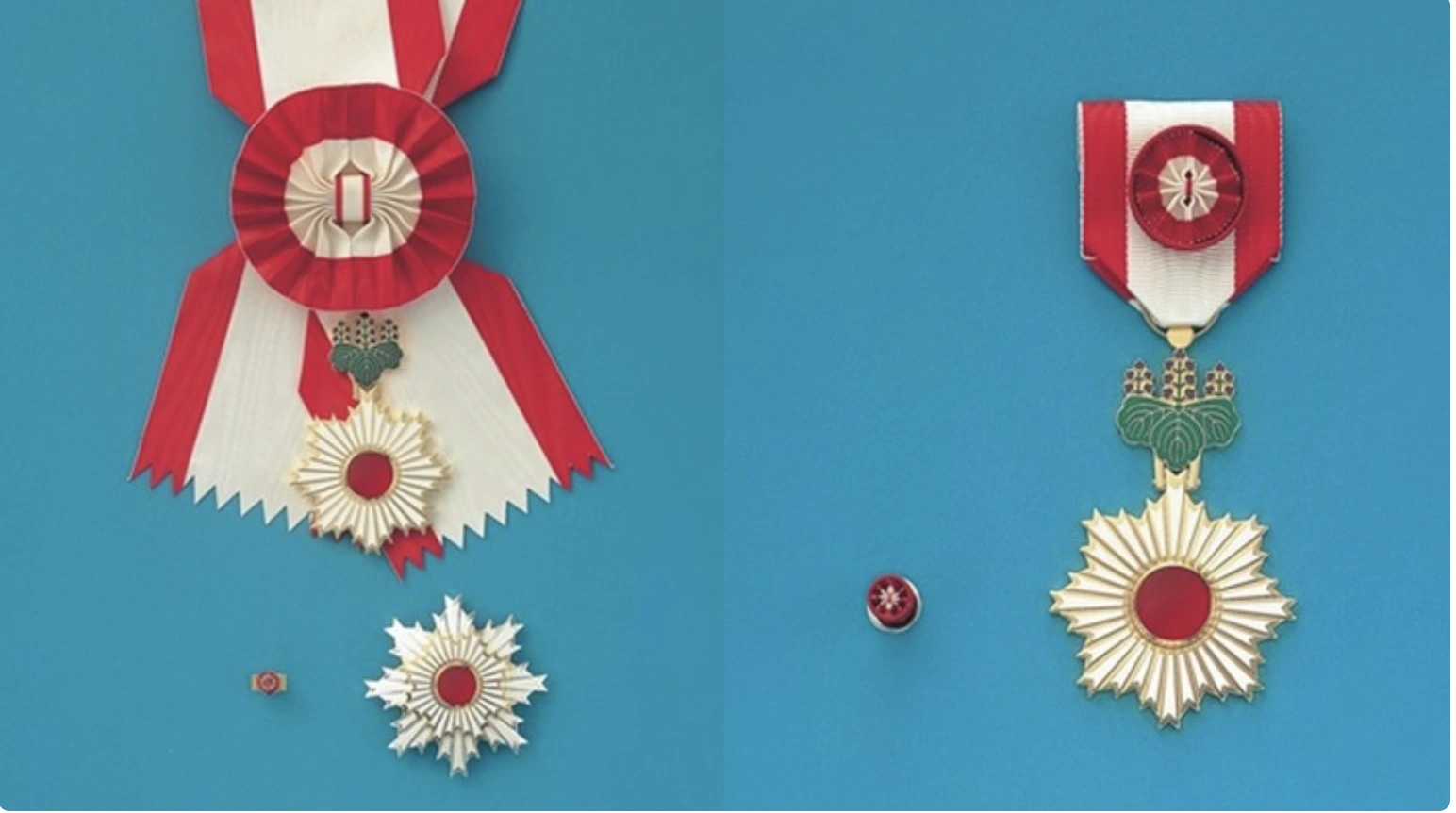 日本の旭日大綬章と旭日小綬章