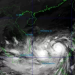 気象衛星による台風カルマエギの画像