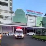 提供された臓器を運ぶ救急車