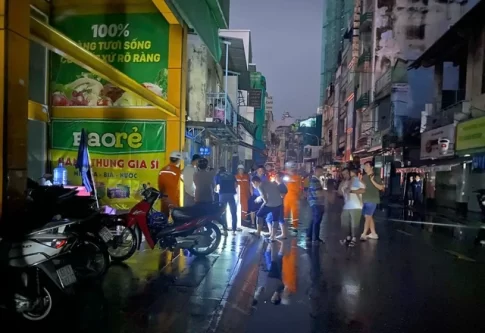 若者が感電死したとみられる現場