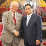 日本の武部勤氏とベトナムのファン・ミン・チン首相