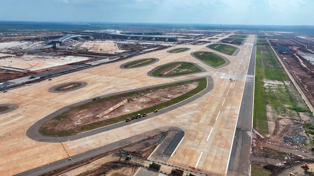 建設中のロンタイン国際空港