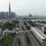 ホーチミン市メトロ1号線の高架橋