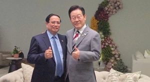 ベトナムのファン・ミン・チン首相と韓国の李在明大統領