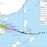台風カルマエギの進路予想(11月6日)