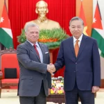 アブドゥッラー2世・ビン・アル=フセイン国王とベトナムのトー・ラム書記長