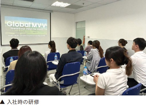 入社時の研修風景