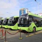 ホーチミン市の路線バスに新たに投入されるビンバスの電気バス